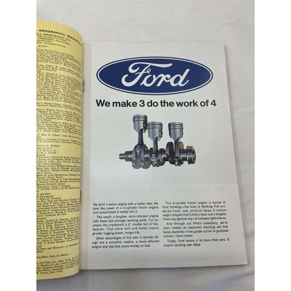 Nat Geo Mag Aug 1966 Vtg Issue Collectible Atlas World Earth Photo Ed - Picture 8 of 12